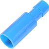 Round plug, Ø 4 mm, L 27 mm, insulated, straight, blue, 1.5-2.5 mm², AWG 16-14, 1492080000