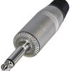 Rean AV NYS225L Złącze męskie jack 6,35 mm NYS225L, 1 szt.