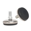 Stopka regulowana do mebli - M8 37x13mm - srebrny - noga meblowa z przegubem