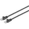 Patch cable, RJ45 plug, straight to RJ45 plug, straight, Cat 6A, U/UTP, PVC, 0.5 m, black, BYB-5-87F5012