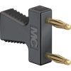 Jumper, pitch 12 mm, 30 VAC/60 VDC, 70 V, 10 A, gold-plated, black, 63.9354-21