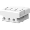 Socket housing, 3 pole, pitch 2 mm, straight, natural, 179228-3