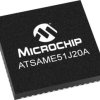 Mikrokontroler ATSAME51J20A QFN 64-pinowy Montaż powierzchniowy ARM Cortex M0+ 1 Mb 32bit 48MHz Flash