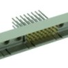 Male connector, type M, 24 pole, a-b-c, pitch 2.54 mm, wire-wrap, straight, 09731246907