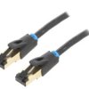 Ikbbi Patch Cord S/Ftp Cat 8 Linka Ofc Pvc Czarny 3M Żyły: 8