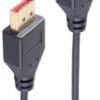 Connection cable, 1.5 m, black, DisplayPort 1.4 plug, straight to DisplayPort 1.4 plug, straight, BS10-69155