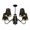 Lampa Wisząca Hermes Black/Gold 5Xe27 Mlp7282 Milagro