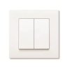 Włącznik VIKO 2-klawiszowy biały - KARRE