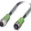 Kabel do czujników/elementów wykonawczych Phoenix Contact SAC-4P-M12MS/ 6,0-PUR/M12FS 1504628, złącze żeńskie M12, prost