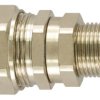 Łącznik do kanałów kablowych Flexicon gwint M20 20mm Proste, przegubowe Mosiądz platerowany niklem IP66, IP67, IP68,