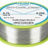 Lut bez ołowiu średnica 0.75mm Felder Lottechnik 0% Pb temp. topnienia 217°C 250g 0.5% Cu 96.5% Zn 3.0% Ag