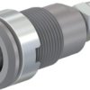 4 mm socket, threaded bolt, mounting Ø 12.2 mm, CAT III, gray, 49.7043-28
