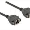 87012 Cat.6a extension cable, S/FTP, black, 5 m