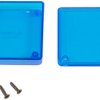 ABS miniature enclosure, (L x W x H) 60 x 60 x 15 mm, blue/transparent, IP54, 1551TTTBU