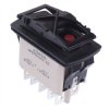 KR49CAKDDG On-Off-On Red 12V LED Auto Rocker Switch DPDT IP68 APEM