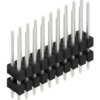 Pin header, 20 pole, pitch 2.54 mm, straight, black, 10051330