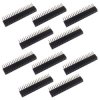 Listwa stykowa 2.54mm kątowa 2x20, czarna - 10 szt.