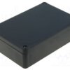 KM-76 Obudowa z tworzywa KM76 wymiary: 120x80x36mm - pełna - hermetyczna - czarna - ABS