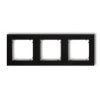 Mini Ramka Potrójna Czarny Mat 12Mr-3
