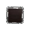 Przycisk 1-biegunowy, wenge, efekt drewna, Sedna Design i Elements SDD181111