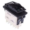KR49CAKKKG APEM On-Off-On Green LED 24V Automotive Rocker Switch DPDT IP68