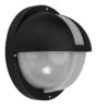 Oprawa EMI, LED, 12W, 4000K, 1200lm, czarna-polipropylen, klosz matowy-poliwęglan, IP44, IK10, osłona A21205CZ-MP