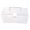 Plastikowe Pudełko Z Rączką - 19x11x11 cm - Przenośny Organizer Transparentny