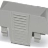 Upper part of housing, ABS/PC, (W x H x D) 22.6 x 75.26 x 36.95 mm, light gray, for enclosure, 1025865