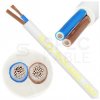 Kabel warsztatowy OWY / H05VV-F 2x0,75mm2 biały 300/500V giętki linka Elektrokabel