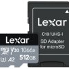 Karta Micro SD MicroSDXC, 512 GB Nie TLC, Lexar