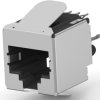 Socket, RJ45, 8 pole, 8P8C, Cat 5, press-fit, through hole, 6116418-1