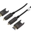 Kabel HDCP 2.2,HDMI 2.0 optyczny LSZH 10m AK-330127-100-S