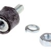 FIBET Mocowanie antywibracyjne Fibet M4 x 10 mm wysokość całkowita 8 mm Cylinder męski-żeński 6.4 daN