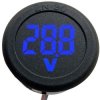 Woltomierz panelowy DC 5V-100V niebieski okrągły średnica 30mm