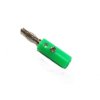 Wtyk bananowy AL2305 z gniazdem zielony (2szt)