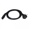 Kabel zasilający OMY do serwera z wtyczką IEC C15 10A czarny 1,8m