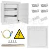 OUTLET Rozdzielnica podtynkowa metalowa 2x18 modułów IP30 (400V AC) 435x415x130mm drzwi pełne KOLE SYSTEMS