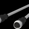 142MKA12100 Sensor cables, M12, 8-pin, plug > coupling, 10 m