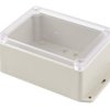 Obudowa ogólnego użytku ABS szerokość zew. 105 mm długość zew. 145 mm wys. zew. 60 mm Hammond IP65 Jasnoszary