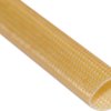 Fiberglass braided sleeve, inner Ø 5 mm, natural/honey colored, halogen free, -30 to 155 °C, 06370210018