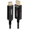 LINDY 38493 40m Fibre Optic Hybrid DisplayPort 1.2 to HDMI 4K 60Hz Cable Black
