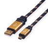 Kabel Roline Gold Usb 2.0, Typ A - 5-Pin Mini, 3 M