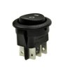 Przełącznik; klawiszowy (kołyskowy); MR3230R6BBNWC; ON-OFF-ON; 2 tory; czarny; bez podświetlenia; bistabilny; konektory 4,8x0,8m