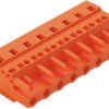 Socket header, 8 pole, pitch 7.62 mm, angled, orange, 231-708/026-000