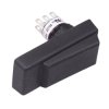 HE3B-M2PB Black Double 3-Position 16mm Rectangle Enabling Switch IDEC