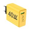 Ładowarka sieciowa AD-65 z gniazdem USB QC3.0 + 2x USB-C PD4.0 40W