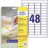 Avery-Zweckform L4736REV-25 Removable Labels 45.7x21.2mm White 1440 Labels/30Sht