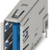 USB-A socket, 9 pole, USB 3.0, solder connection, 1332636
