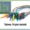 Kabel taśma żeński 10PIN z haczykami