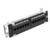 Patch Panel Naścienny 10 Cali 1U Kat.6 12P Utp Czarny Neku
